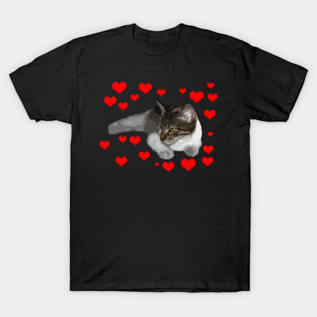 i love my cat T-Shirt by rickylabellevie